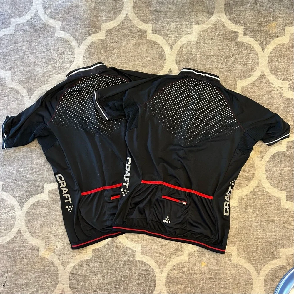 CRAFT | LOT OF 2 WOMEN'S CYCLING JERSEYS LARGE - Picture 2 of 4